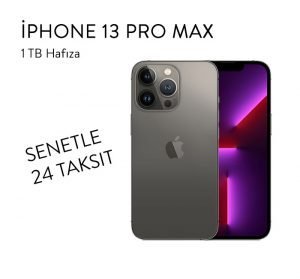 Senetle iphone 13 pro max 1tb cep telefonu 24 taksit